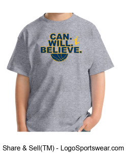 Wolvs "Believe" Youth Tee Design Zoom